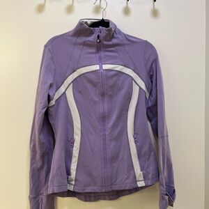 Lululemon Athletica Rare Lavender and White Define Jacket